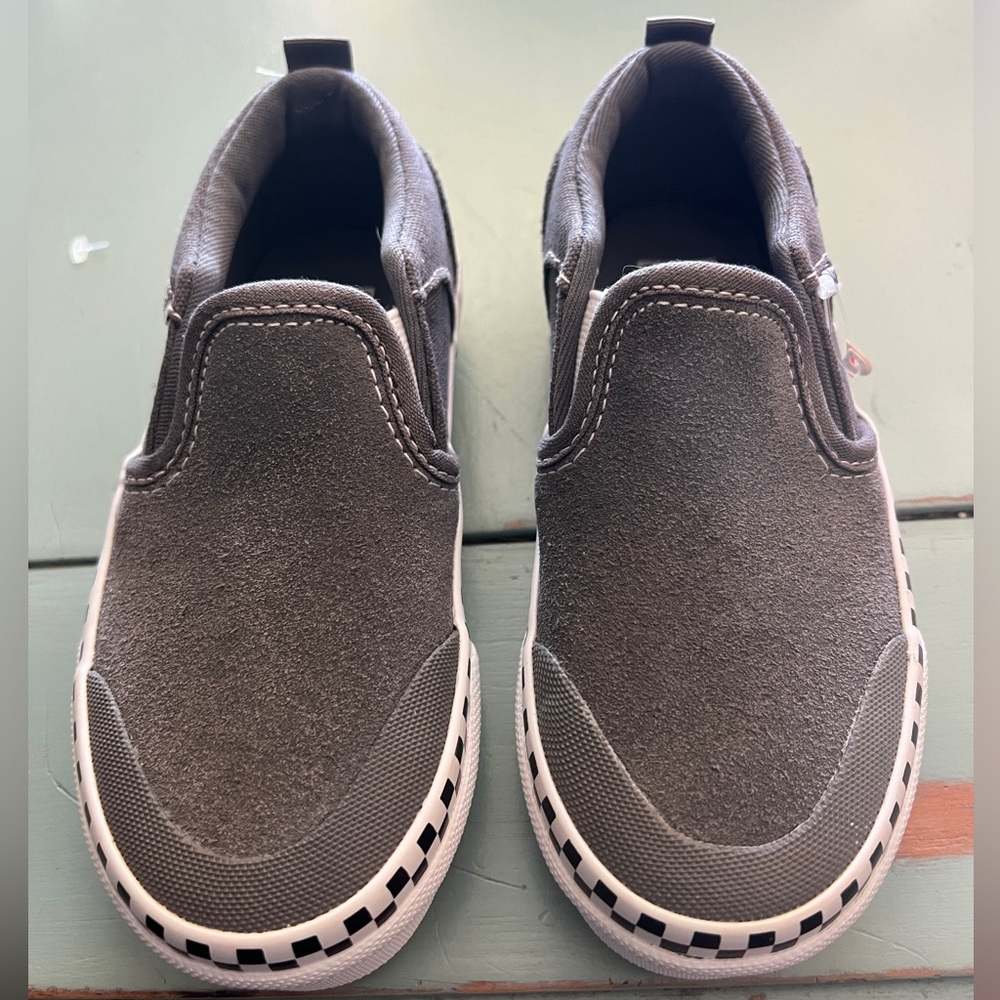 BRAND NEW Vans Kids Gray Slip-On Sneakers